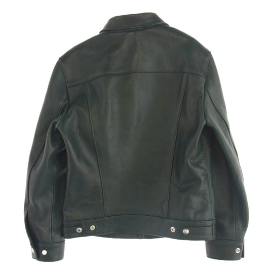 Lewis Leathers ルイスレザー WEATAN JACKET ウエスタン レザー ジャケット シープスキン グリーン系 36【極上美品】【中古】