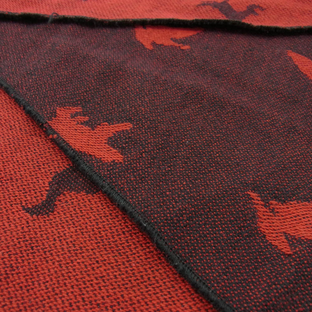 Engineered Garments エンジニアードガーメンツ GAME ANIMAL JACQUARD ゲーム アニマル ジャガード ストール エンジ系 レッド系【中古】