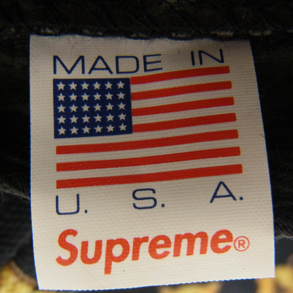 Supreme シュプリーム 13SS BOX LOGO Crosses Camp Cap ボックスロゴ クロスプリント キャンプ キャップ 帽子 ネイビー ネイビー系【中古】