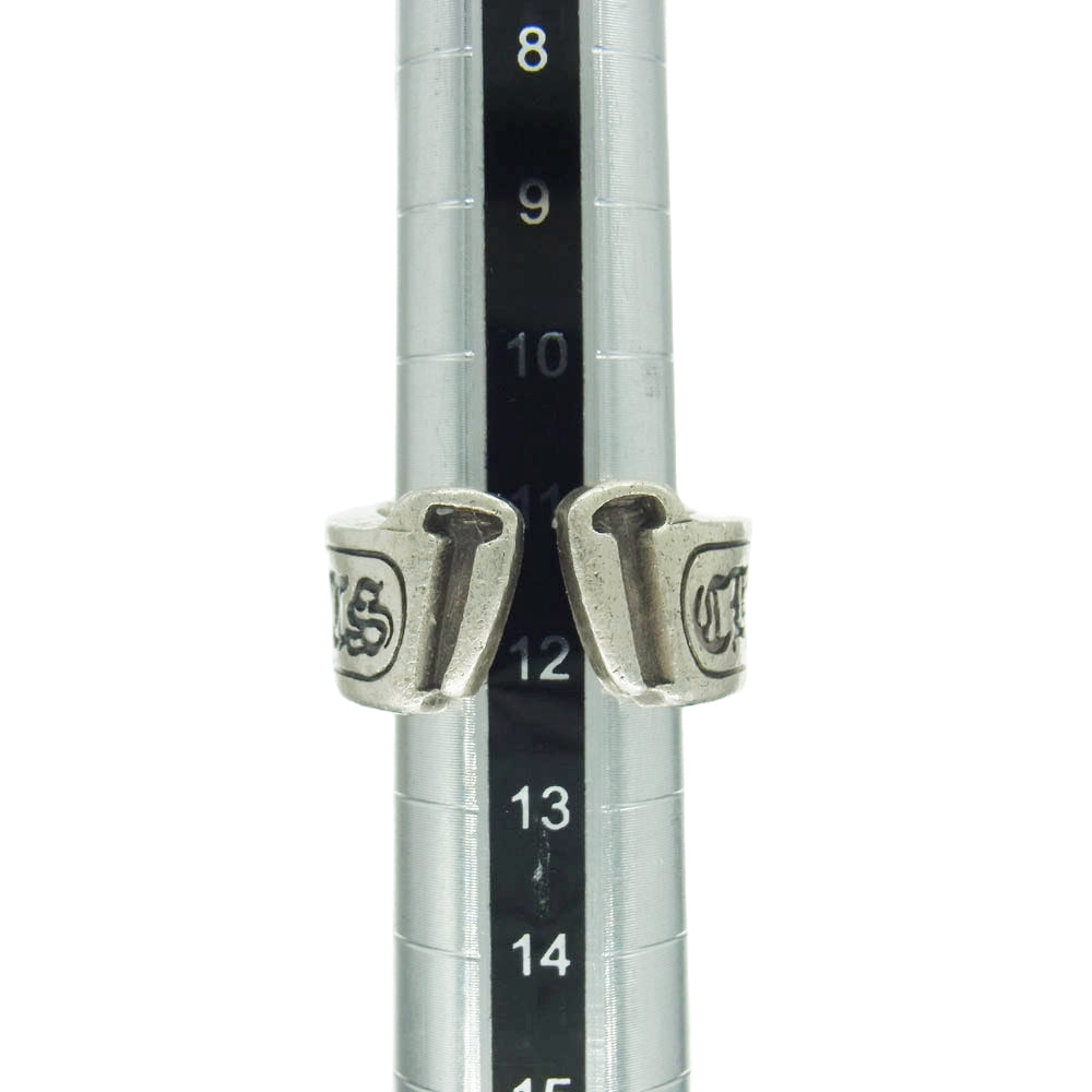 CHROME HEARTS クロムハーツ(原本無) LG SCROLL LABEL ラージ スクロール ラベル リング 12号【中古】