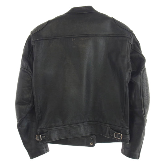 KADOYA カドヤ シングル ライダース バイカー レザー ジャケット ブラック系 L【中古】