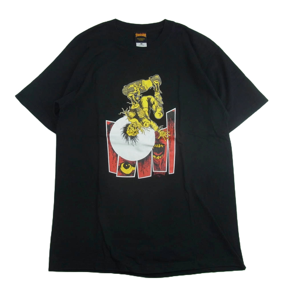 THRASHER スラッシャー PUSHEAD パスヘッド プリント Tシャツ ブラック