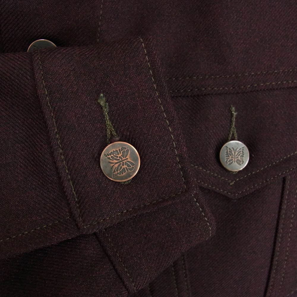 Needles ニードルス sportswear 3rd TYPE トラッカー ジャケット パピヨンボタン パープル系 M【中古】
