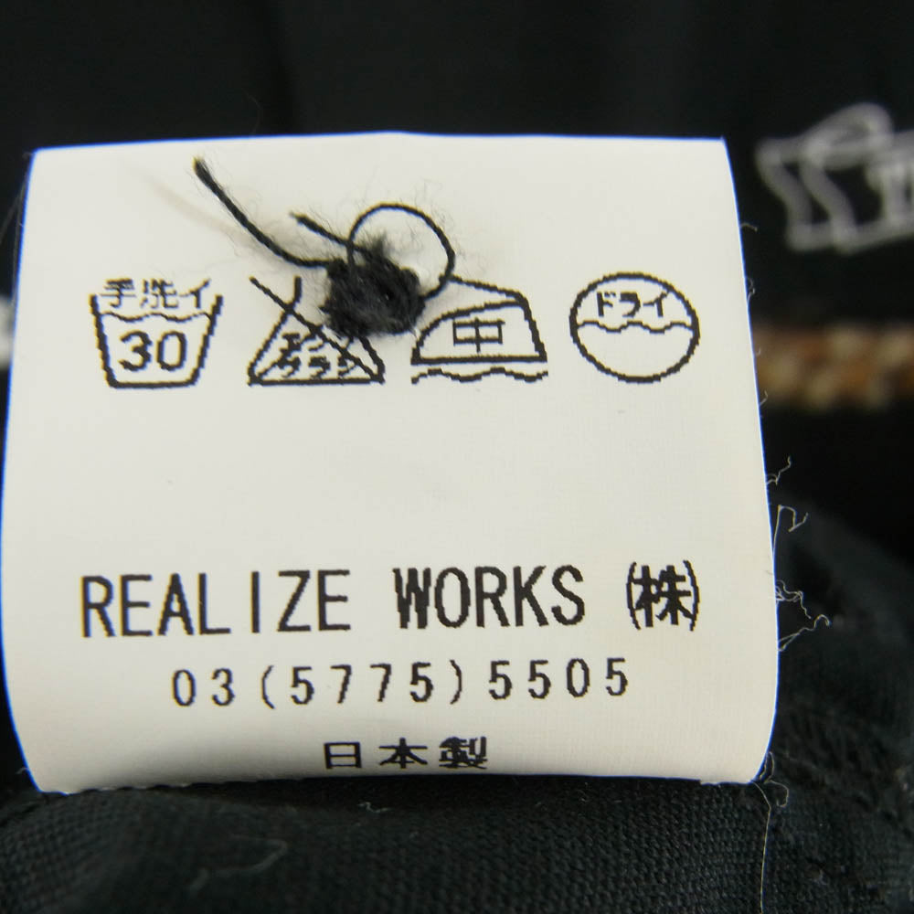 CRIMIE クライミー レオパード 切替 半袖 シャツ ワークシャツ ブラック系 XL【中古】