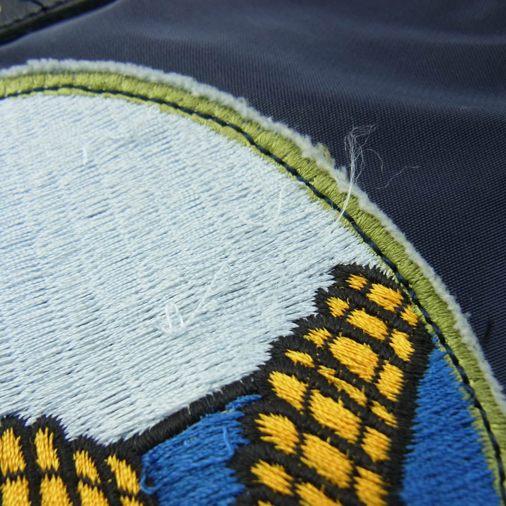 Buzz Rickson's バズリクソンズ BR13774 Type L-2A SUPERIOR TOGS CORP 311th FTR-BOMB SQ 刺繍 フライト ライトゾーン スーベニア ジャケット ネイビー系 40【中古】
