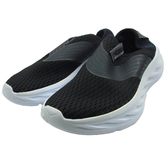 HOKA ONE ONE ホカ オネオネ 1099678 ORA RECOVERY SHOE オラ リカバリー シューズ ブラック系 24cm【美品】【中古】