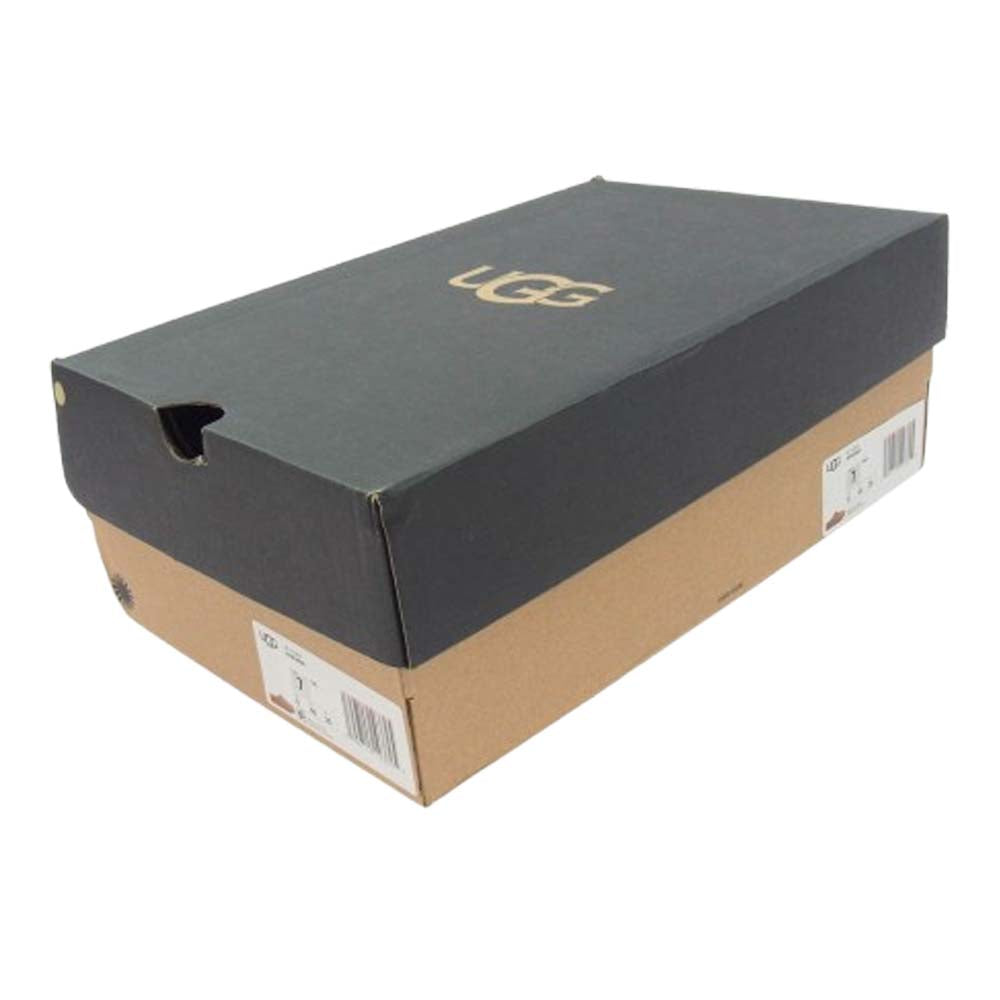 UGG アグ 1113631 Neuman ニューマン ムートン スエード スリッパ サンダル ライトブラウン系 US7【新古品】【未使用】【中古】