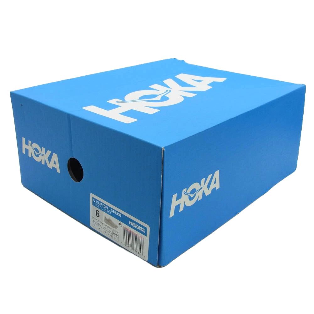 HOKA ONE ONE ホカ オネオネ 1122571 CLIFTON L SUEDE クリフトン L スエード スニーカー グレー系 24cm【新古品】【未使用】【中古】