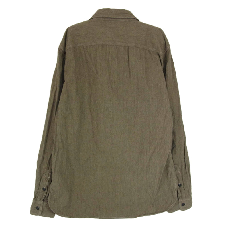 RRL ダブルアールエル ｸﾞﾘｰﾝ ﾜｯﾌﾙ ﾛﾝｸﾞｽﾘｰﾌﾞ ｻｰﾏﾙｶｯﾄｿｰ M 一度着用のみ