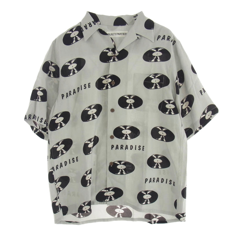 WACKO MARIA ワコマリア RECORDS HAWAIIAN SHIRT S/S ディスク 総柄 WACKO MARIA ワコマリア RECORDS HAWAIIAN SHIRT S/S ディスク 総柄