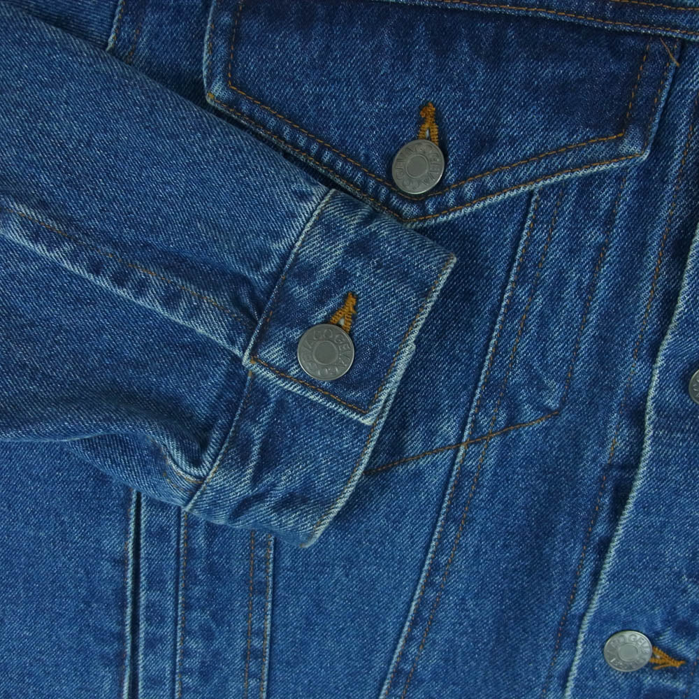 ゲバコ 5054M 12.5oz ウォッシュ加工 デニム ジャケット コットン 中国製 インディゴブルー系 42【中古】