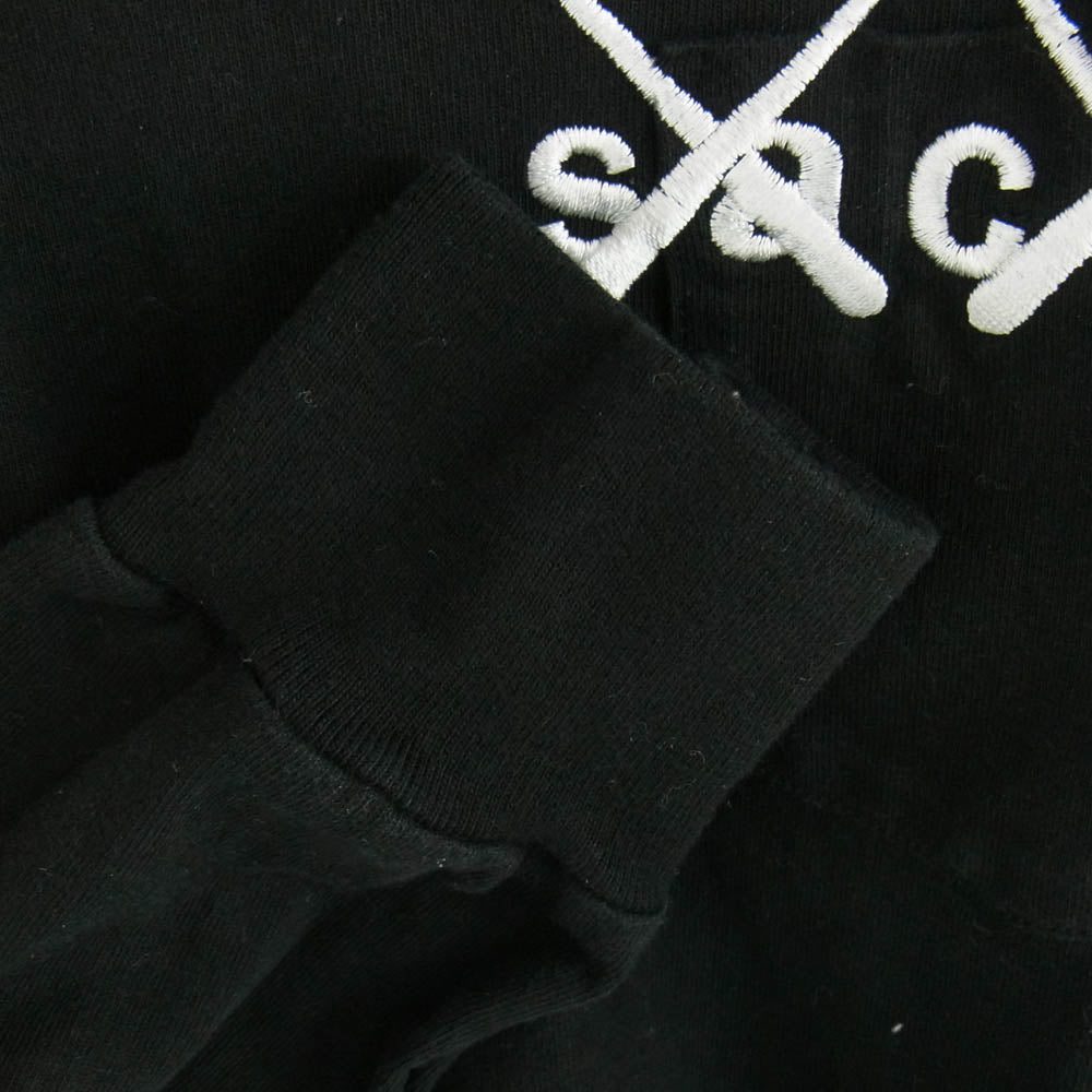 Sacai サカイ 21AW 21-0284S KAWS Embroidery Long Sleeve カウズ ロゴ刺繍 長袖 Tシャツ ブラック系 2【中古】