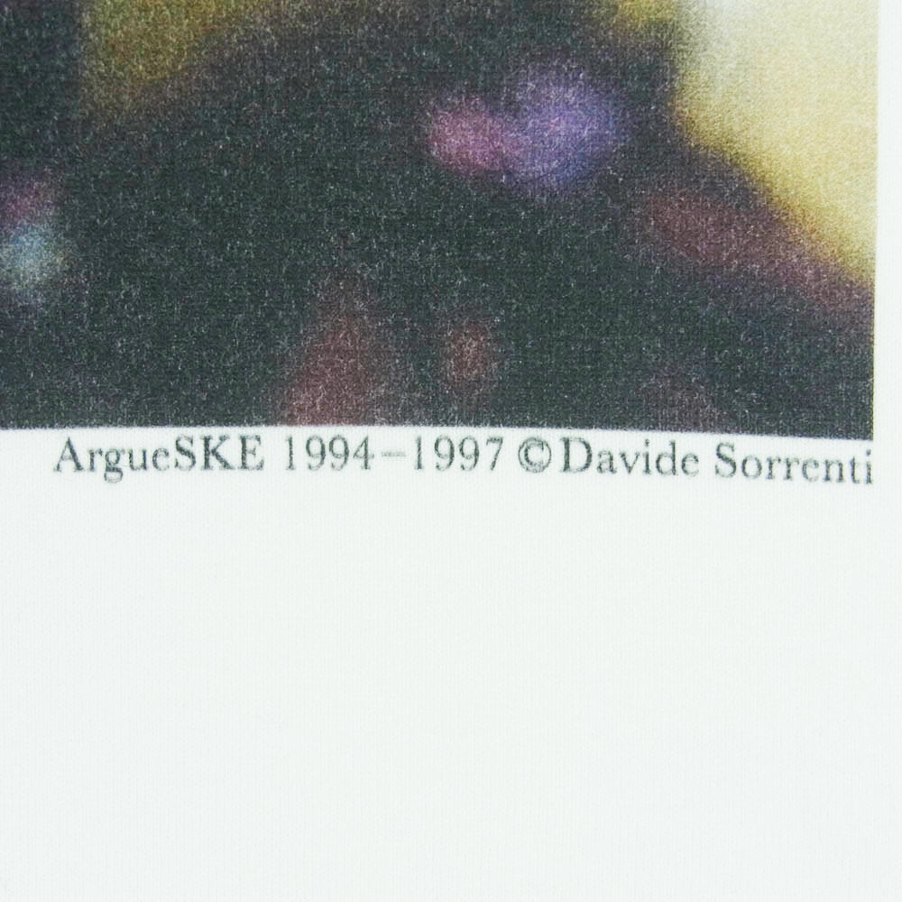 MINEDENIM マインデニム 23MND-STL003-00-L2 Stie-lo Davide Sorrenti Da Finga T-SH ダヴィデ・ソレンティ プリント Tシャツ 半袖 カットソー ホワイト系 L【中古】