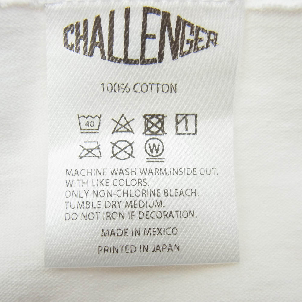 CHALLENGER チャレンジャー 23AW CLG-TS 023-053 CMC RACING LOGO TEE ロゴプリント Tシャツ 半袖カットソー ホワイト系 XL【新古品】【未使用】【中古】