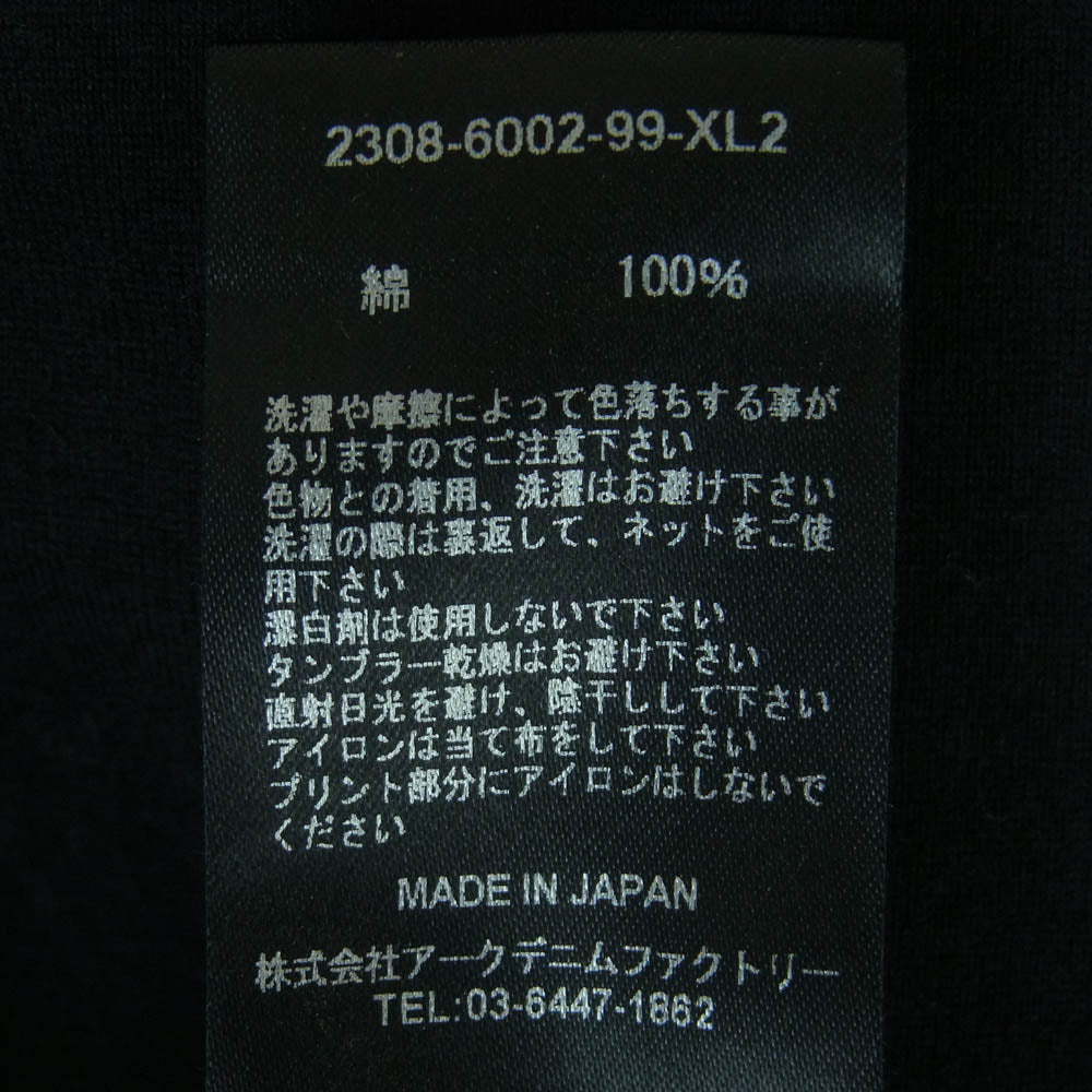 MINEDENIM マインデニム 2308-6002-99-XL2 the YELLOW ROSE T-SH ザ イエロー ローズ Tシャツ 半袖 カットソー ブラック系 XL【中古】