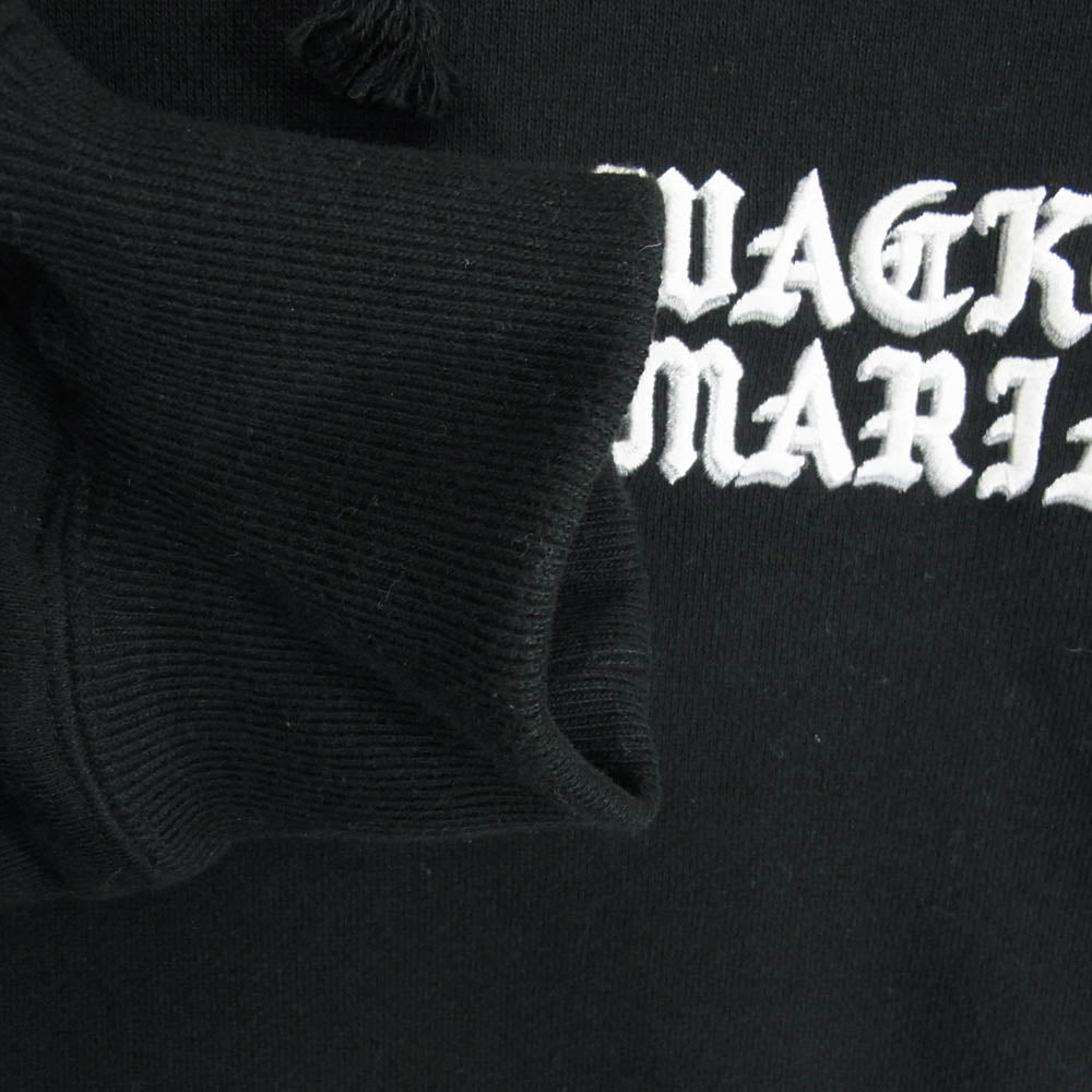 WACKO MARIA ワコマリア バック ロゴ刺繍 プルオーバーパーカー フーディー ブラック系 L【中古】