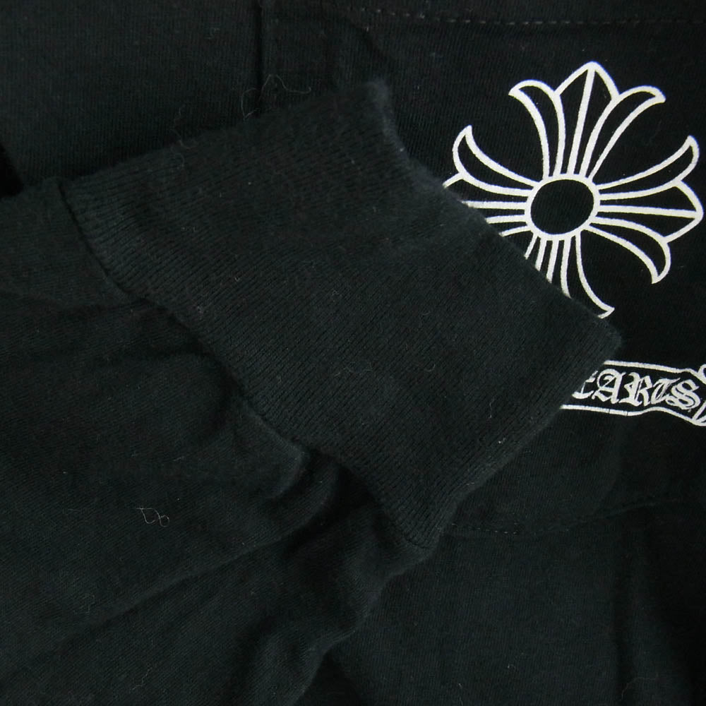 CHROME HEARTS クロムハーツ(原本無) Vine Dagger Print L/S Tee ヴァインダガー ポケット ロングスリーブ Tシャツ ブラック系 M【中古】