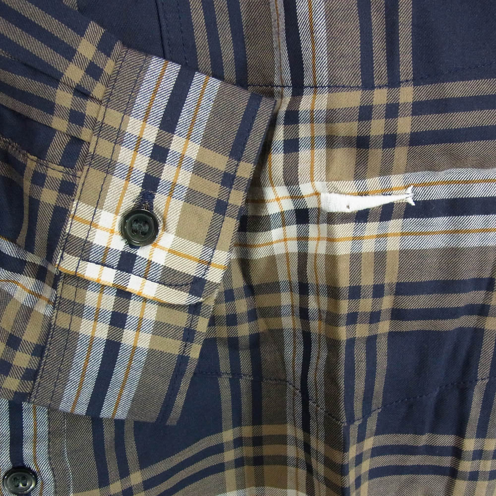 DESCENDANT ディセンダント 21SS 211BRDS-SHM02 B.D LS SHIRT FULL ボタンダウン チェック柄 長袖 シャツ マルチカラー系 2【中古】