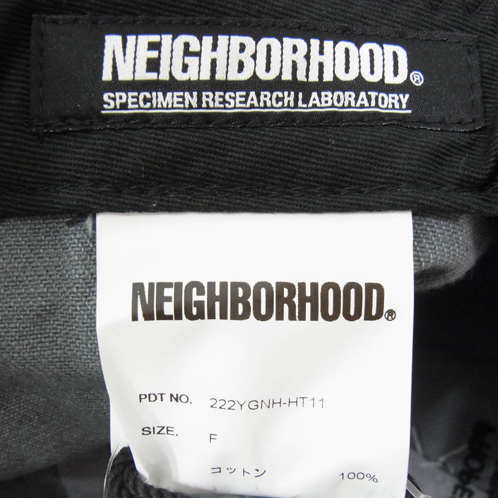 NEIGHBORHOOD ネイバーフッド 222YGNH-HT11 SRL SPECIMEN RESEARCH LABORATORY CAP デニム ダッド キャップ グレー系 F【極上美品】【中古】