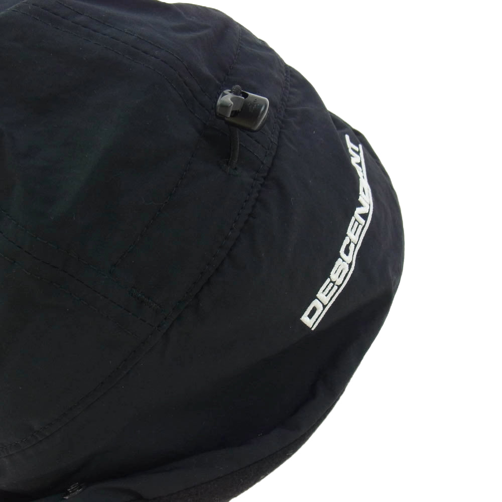 DESCENDANT ディセンダント 23AW 232EMDS-HT05 CETUS TRAPPER 5PANEL シータス トラッパー ナイロン キャップ ブラック ブラック系 F【極上美品】【中古】