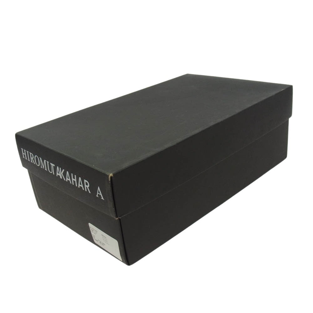 HIROMU TAKAHARA 97010002 BUTTERKNIFE SHOES バターナイフ ヒール シューズ ブラック系 40.5【中古】