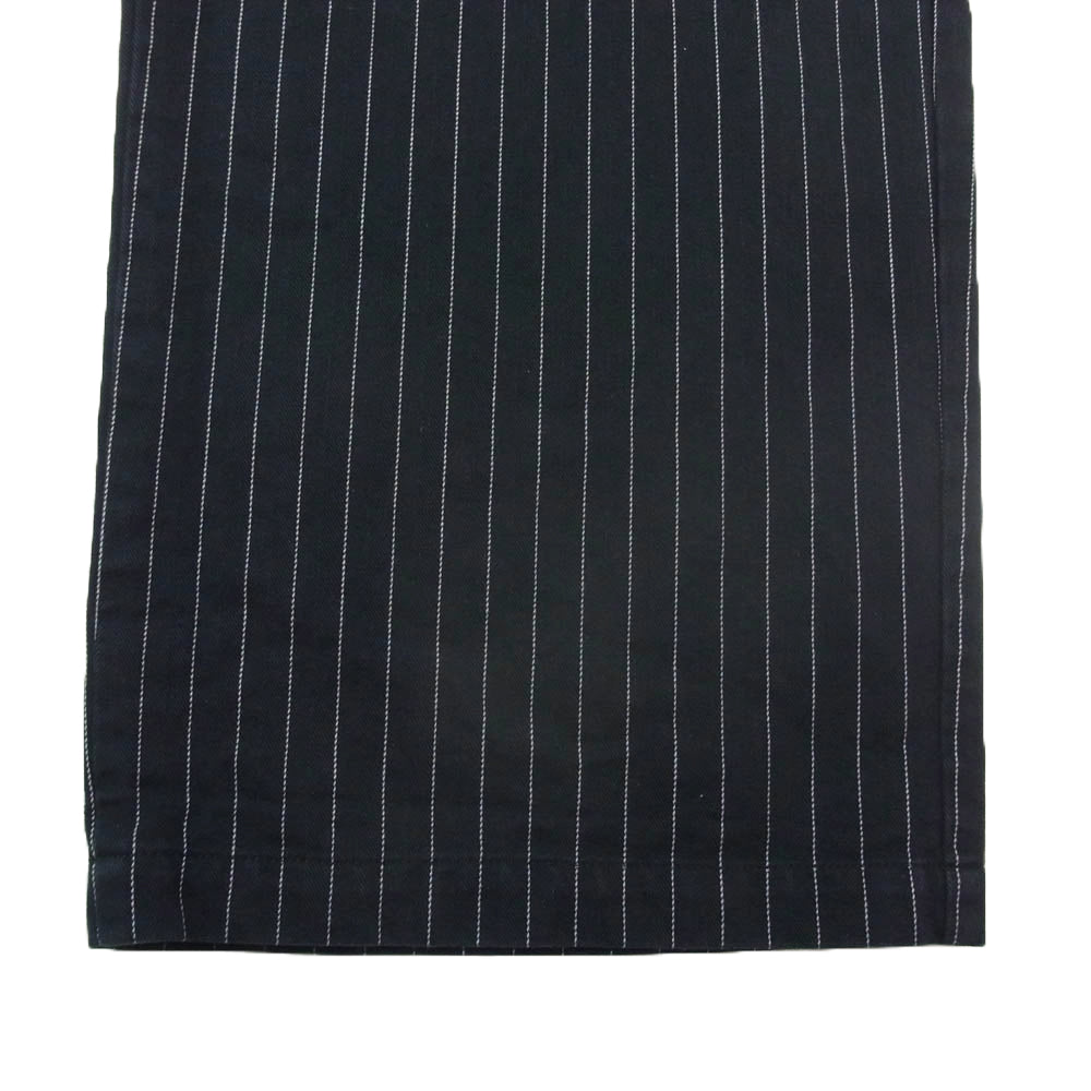 ブルオリジナル BSMG-14-SS-10 ストライプ ワーク パンツ ネイビー系 2XL【中古】