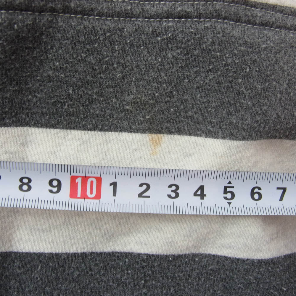 WEIRDO ウィアード WRD-13-AW-10 囚人 パンツ プリズナー パンツ ボーダー柄 スウェット ブラック系 XL【中古】