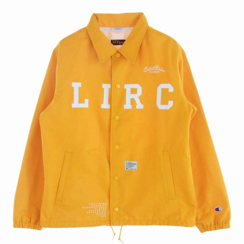 【極美品】　チャンピオン　ランタグ　コーチジャケット　オレンジ　S Champion チャンピオン Let it Ride 別注 コーチ ジャケット オレンジ