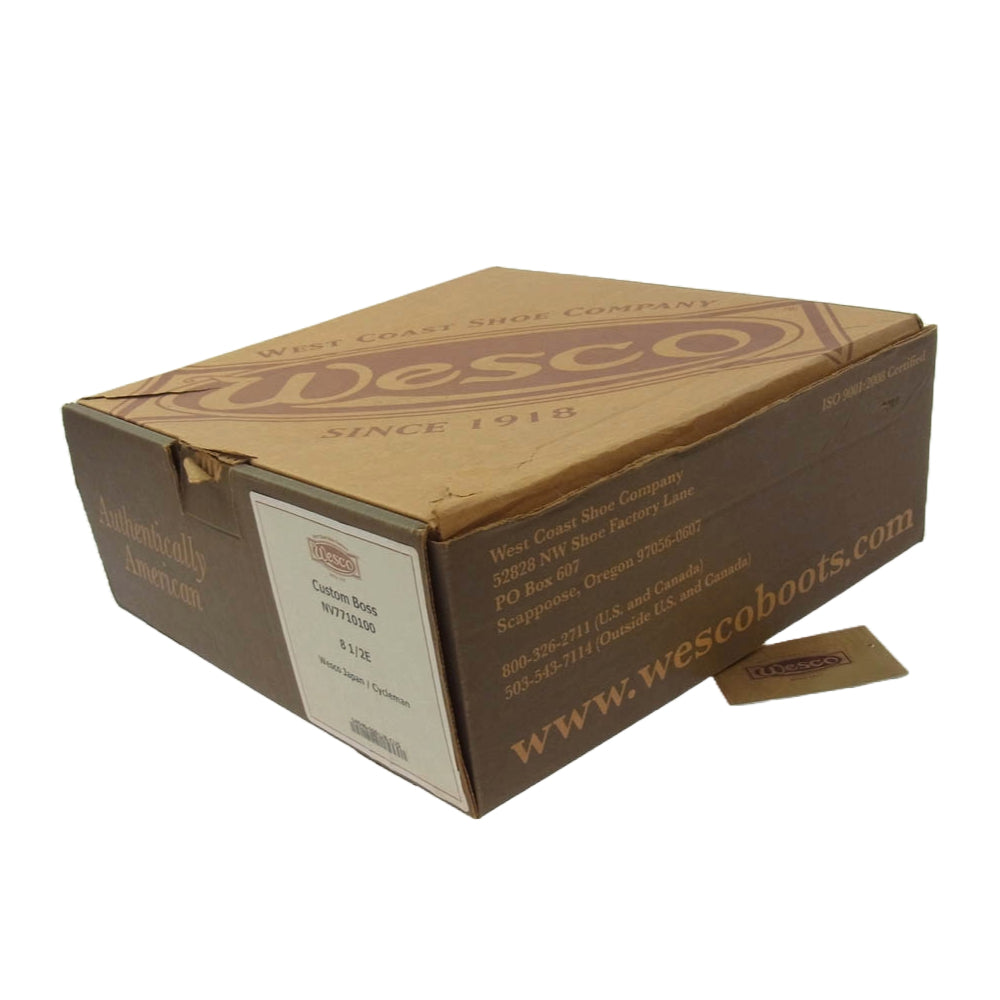 WESCO ウエスコ NV7710100 CUSTOM BOSS Engineer Boots カスタム ボス スエード エンジニア ブーツ ブラック系 8.5E【中古】