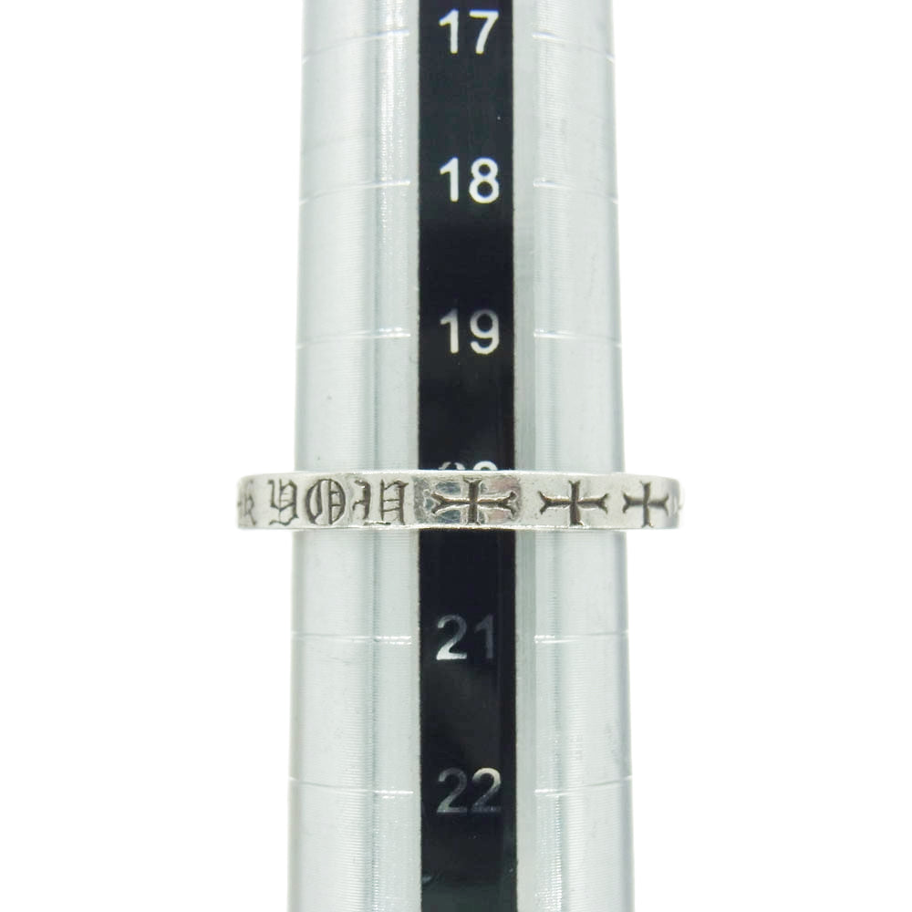 CHROME HEARTS クロムハーツ(原本無) 3mm SPACER FUCK YOU スペーサー ファックユー リング シルバー系 20号【中古】