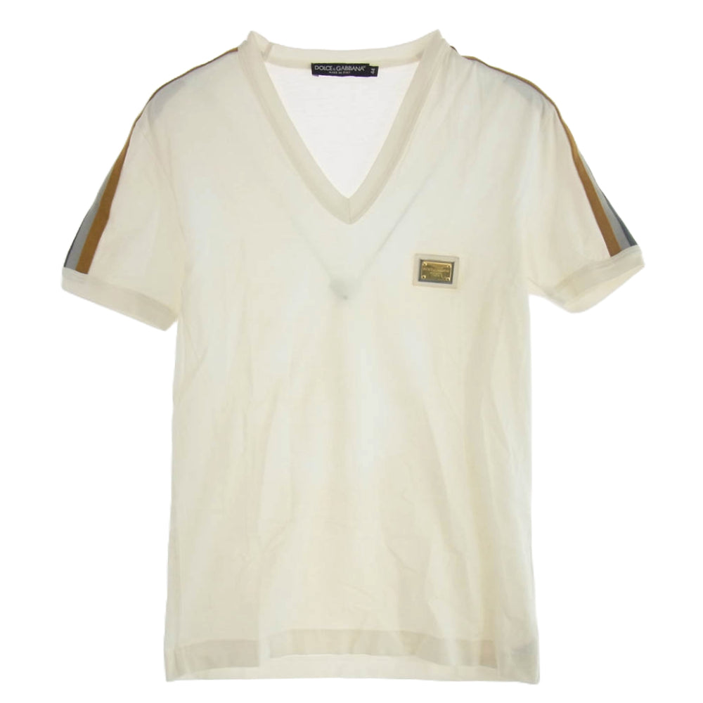 DOLCE&GABBANA Tシャツ ロゴプレート ドルガバ コットン &amp 