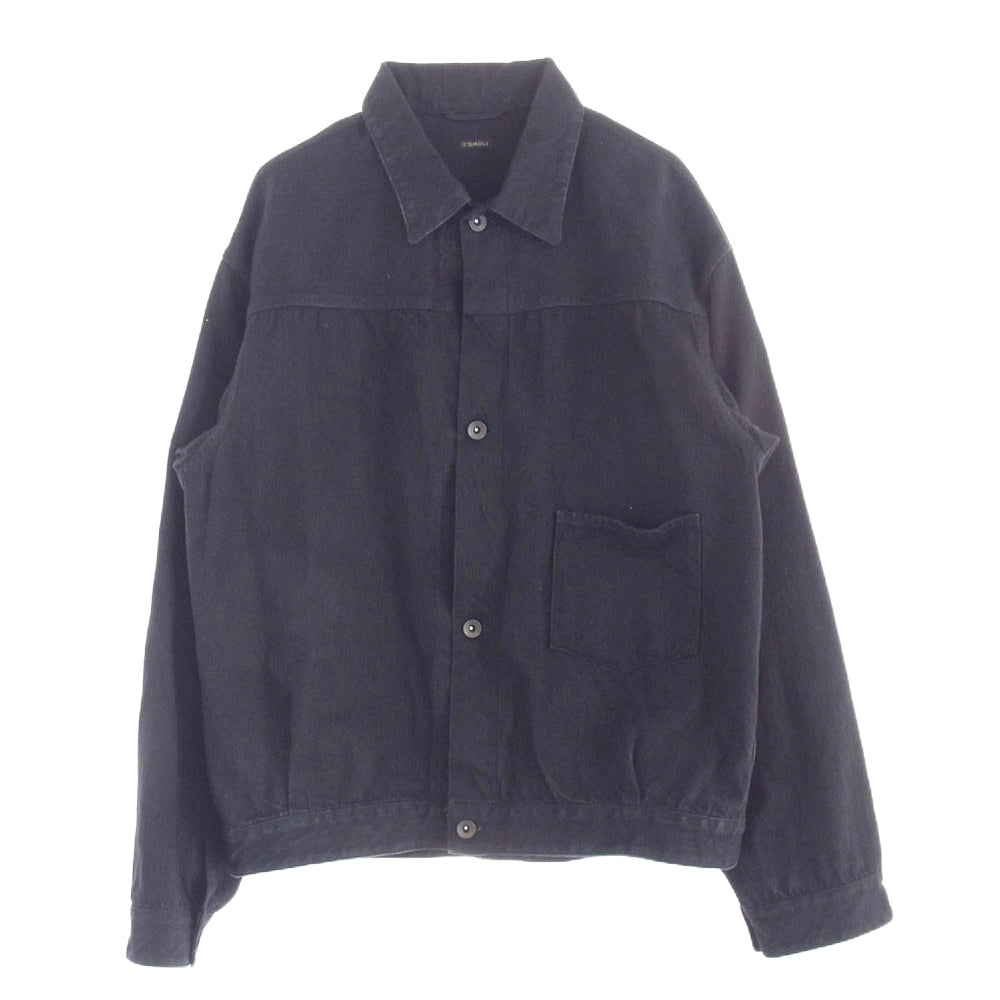 新品22AW ブラック COMOLI DENIM JACKET デニムジャケット comoli デニムジャケット ブラック 22AW comoli 【公式通販】