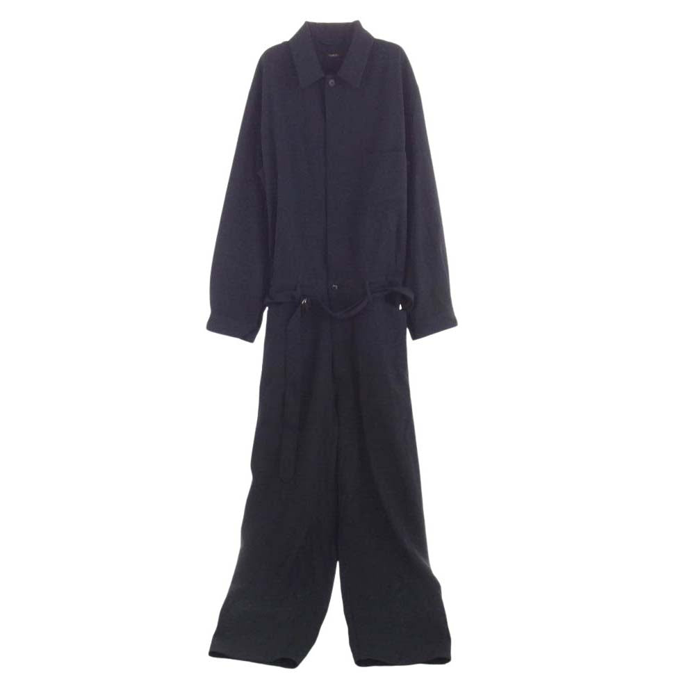 COMOLI 21AW ウールギャバ オールインワン サイズ1 ネイビー COMOLI ウールギャバ オールインワン 21AW ネイビー Size1