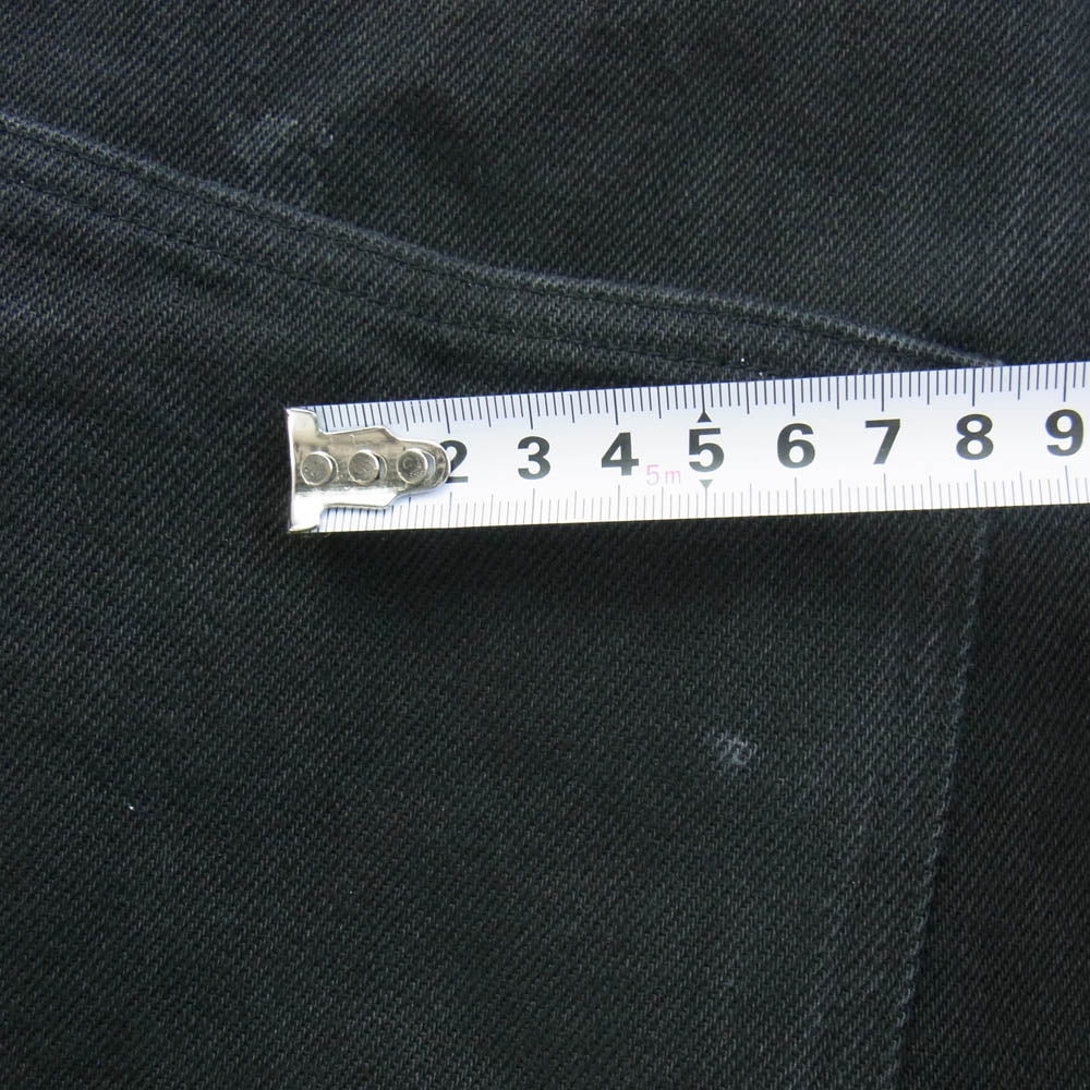 COMOLI コモリ 24AW A03-01027 デニム レザー ワークジャケット ブラック系 3【中古】