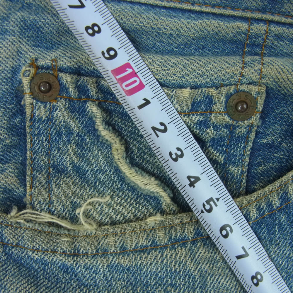 Levi's リーバイス ヴィンテージ 80s 83年製 501 ボタン裏555 バレンシア工場 スモールe ボタンフライ デニム パンツ インディゴブルー系 W33 L36【中古】