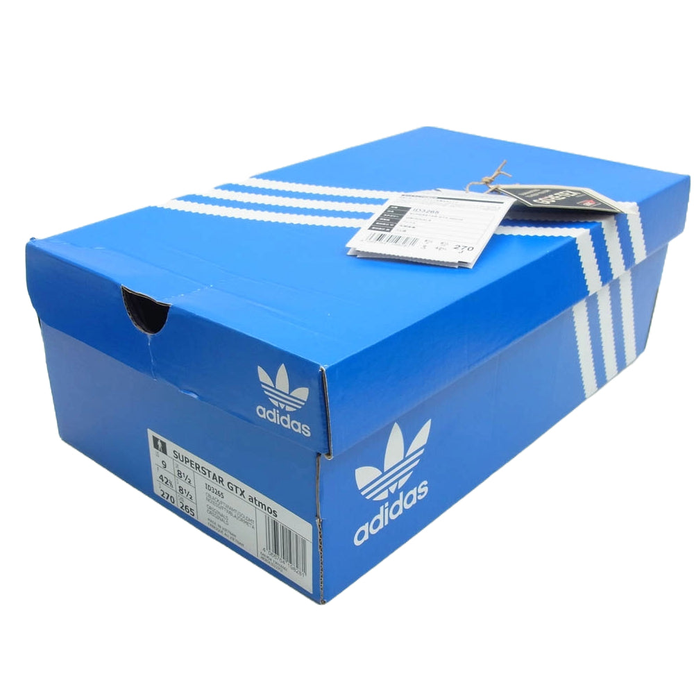 adidas アディダス ID3265 atmos Exclusive Originals Superstar 82 GORE-TEX アトモス別注 スーパースター 82 ゴアテックス スニーカー ブラック系 27cm【極上美品】【中古】