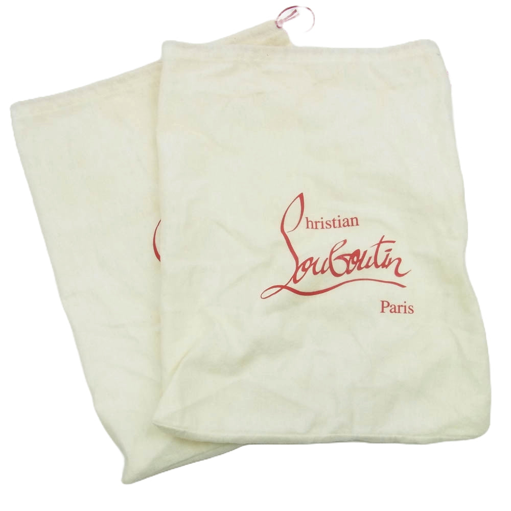 Christian Louboutin クリスチャンルブタン スパイク スタッズ ハイカットスニーカー ベージュ系 42【中古】