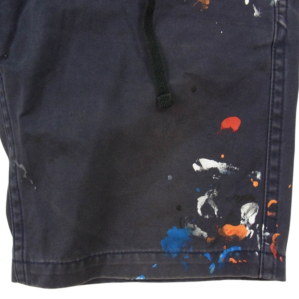 MARBLES マーブルズ MPT-S1604 ペイント加工 ショート パンツ ハーフパンツ ネイビー系 S【中古】