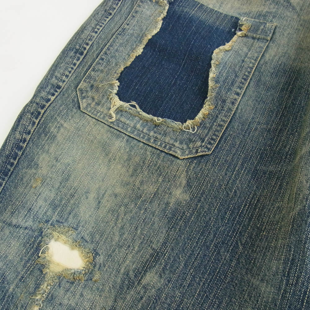 PORTER CLASSIC ポータークラシック PC-005-2499-0040-0014 STEINBECK DENIM POCKET PANTS VINTAGE CUSTOM ポケット ヴィンテージ カスタム デニム パンツ インディゴブルー系 L【新古品】【未使用】【中古】