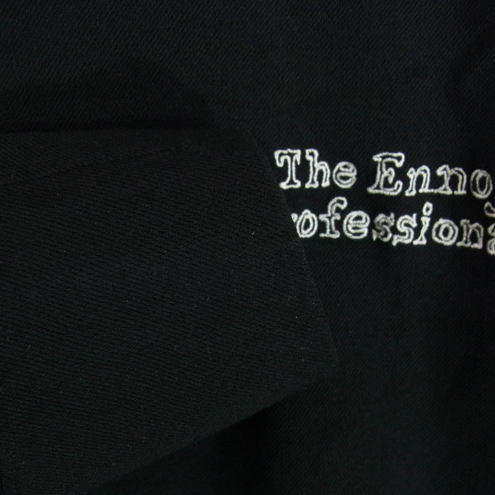 The Ennoy Professional ザ エンノイ プロフェッショナル BE-61023 × DAIWA PIER39 ダイワピア TECH FLEX JERSEY CREW ロゴ刺繍 テック フレックス ジャージー クルー 長袖 Tシャツ ブラック系 M【中古】