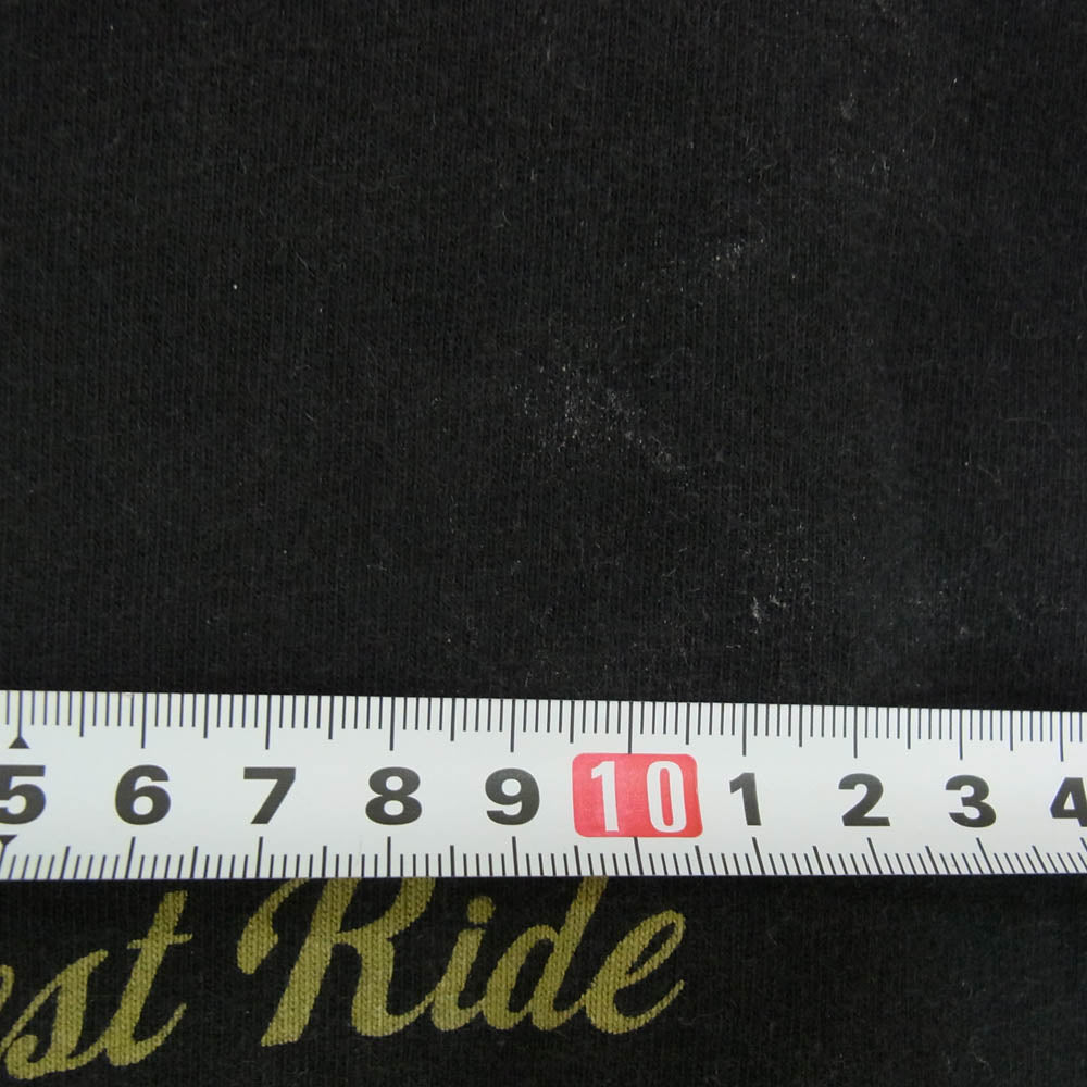 WESTRIDE ウエストライド ロゴ 半袖 ショートスリーブ 丸首 クルーネック Tシャツ ブラック系 38【中古】
