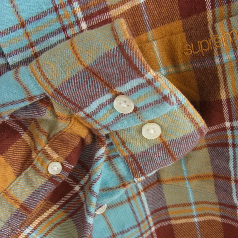 Supreme シュプリーム 22AW Plaid Flannel Shirt プレイド フランネル チェック シャツ マルチカラー系 M【中古】