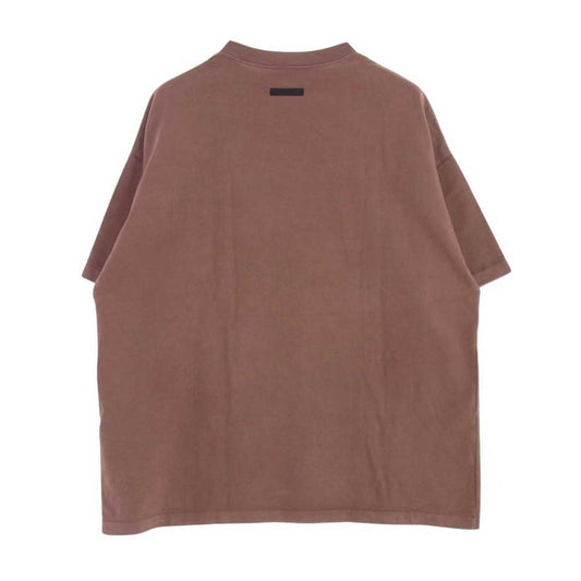 FEAR OF GOD フィアオブゴッド 24AW FOG ESSENTIALS エッセンシャルズ HEAVY CREWNECK TEE ヘビー クルーネック 半袖 Tシャツ Crimson クリムゾン レッド系 S【中古】