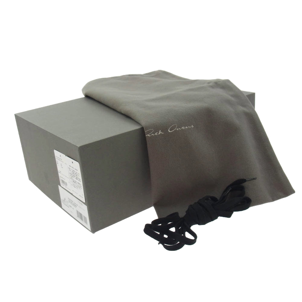 Rick Owens リックオウエンス 25SS RU01E5897 国内正規品イーストランド VINTAGE SNEAKS レザー ローカット ヴィンテージ スニーカー ブラック系 43【中古】