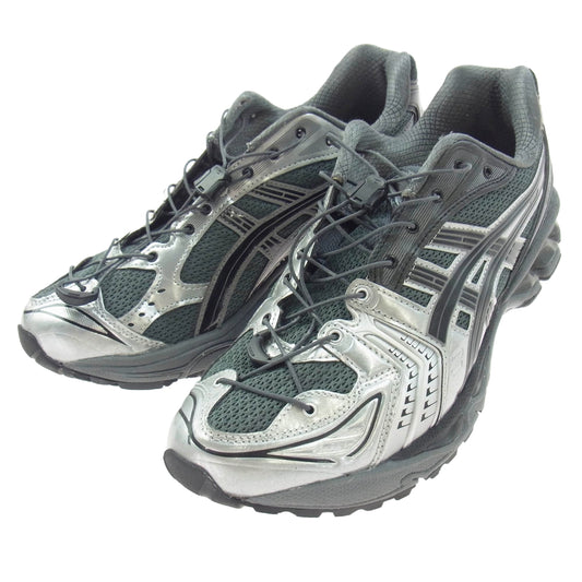 asics アシックス 1201A922 × UNAFFECTED アンアフェクテッド GEL-KAYANO 14 ゲルカヤノ メッシュ ローカット スニーカー シルバー系 モスグリーン系 28cm【中古】