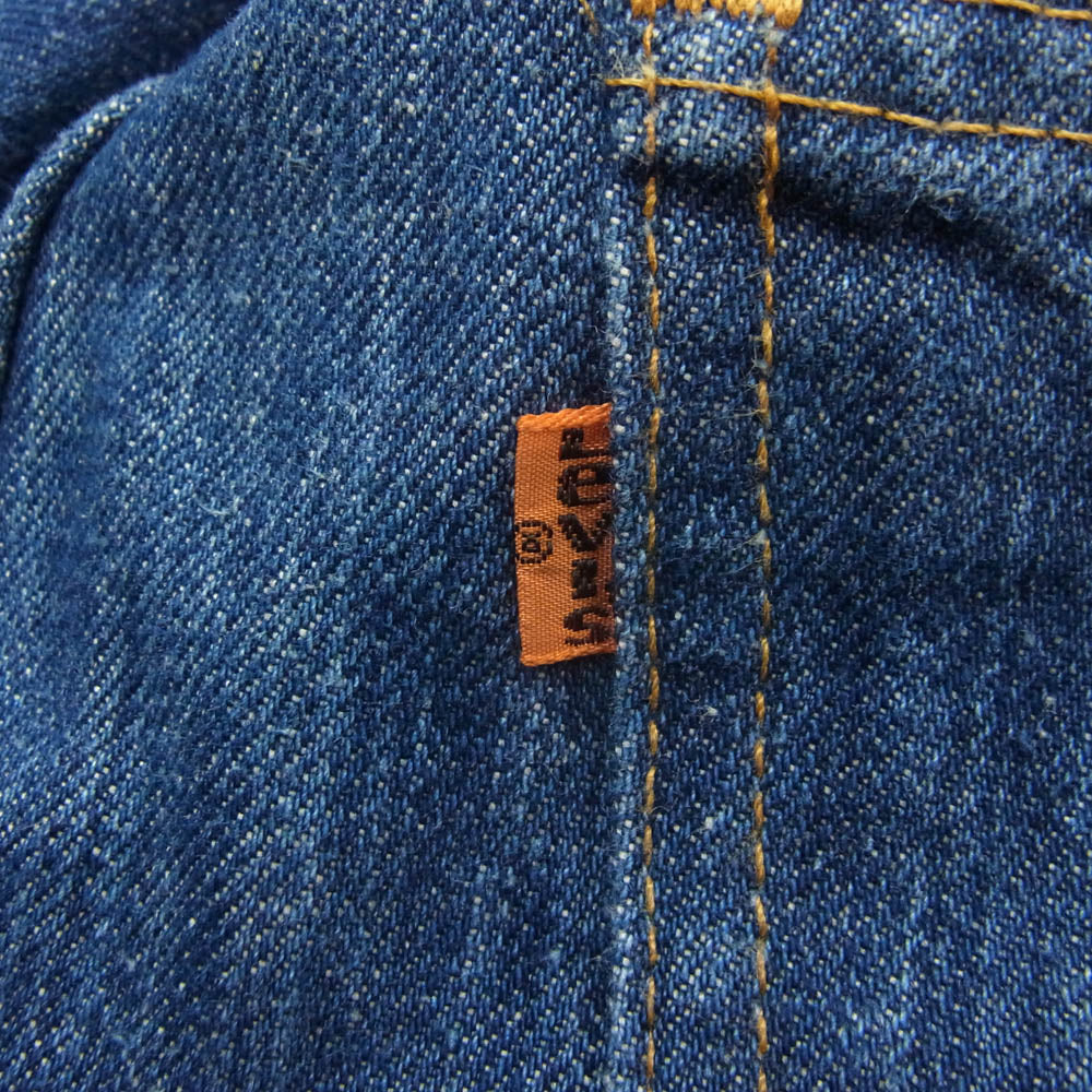 Levi's リーバイス 70s 646 オレンジタブ ボタン裏刻印542 ベルボトム デニム パンツ インディゴブルー系 W36L32【中古】