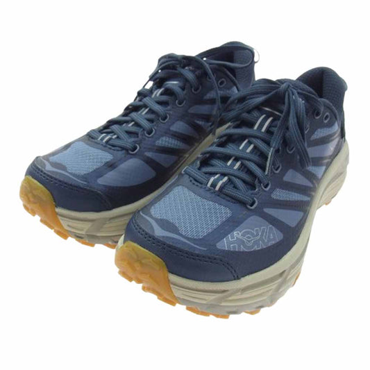 HOKA ONE ONE ホカ オネオネ 1126851 MAFATE SPEED 2 マファテ スピード 2 ローカット スニーカー ネイビー系 ブルー系 24.0cm【極上美品】【中古】