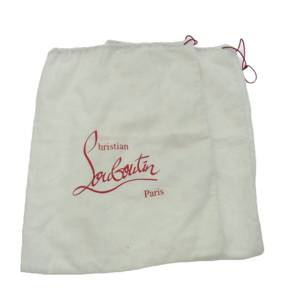 Christian Louboutin クリスチャンルブタン PIK BOAT FLAT スパイクスタッズ スリッポン スニーカー ブラック系 41【美品】【中古】