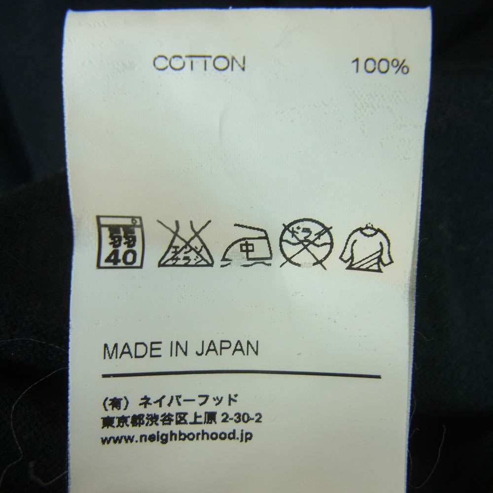 NEIGHBORHOOD ネイバーフッド OriginalFake オリジナルフェイク 胸ポケット ロゴプリント 半袖 Tシャツ ブラック系 S【中古】