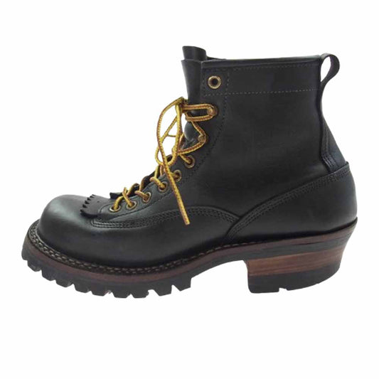 WHITE'S BOOTS ホワイツブーツ SMOKE JUMPER スモークジャンパー レースアップ ブーツ ブラック系 7.5【中古】